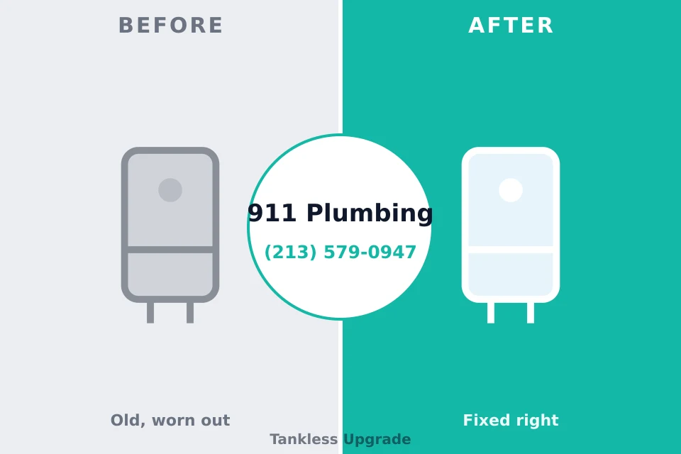 Before and after: plumbing company Montrose, NY